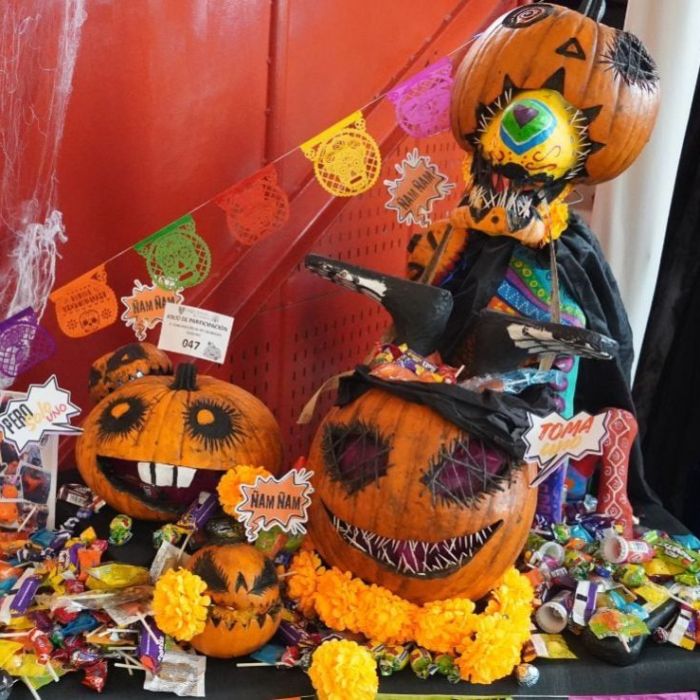 Creatividad y unión familiar destacan en el concurso de calabazas del Colegio Amauta