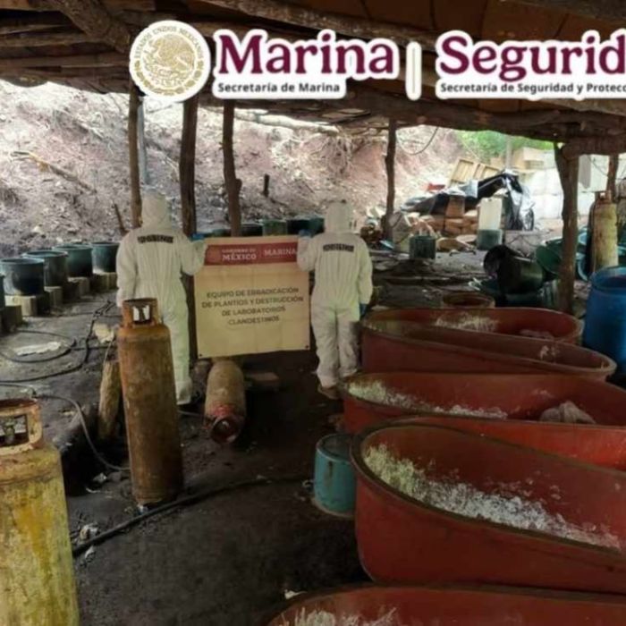 Desmantelan laboratorio clandestino en Durango y aseguran 1.3 toneladas de metanfetamina