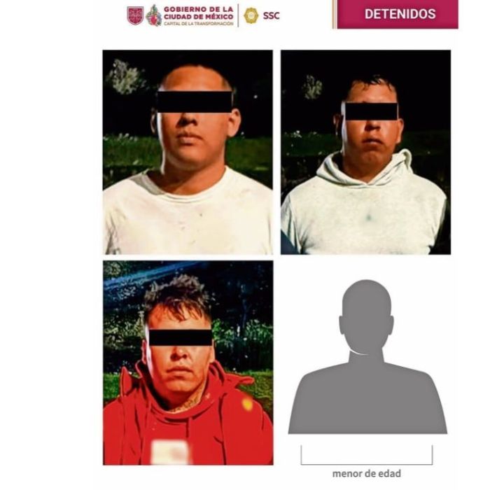 Detienen a cuatro por ataque en Álvaro Obregón; los ligan a célula de Los Peluches