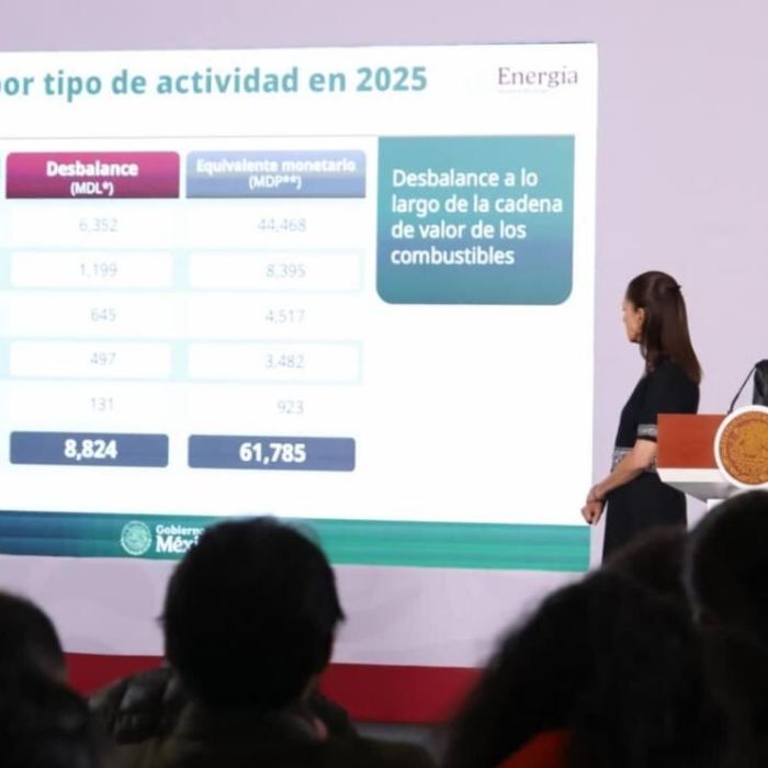 Energía detecta desbalance de 8 mil 824 millones de litros de combustible en 2025