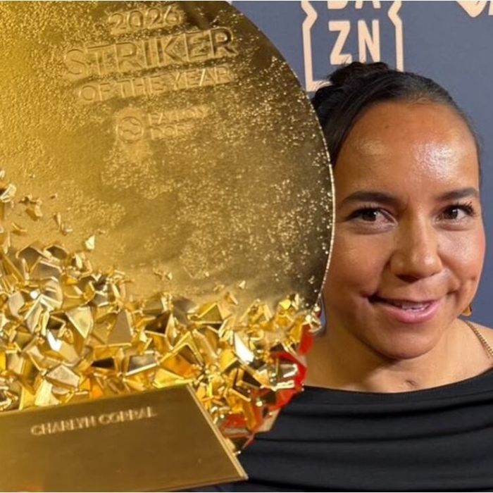 Luis Díaz le pidió una fotografía a Charlyn Corral en la gala del Balón de Oro