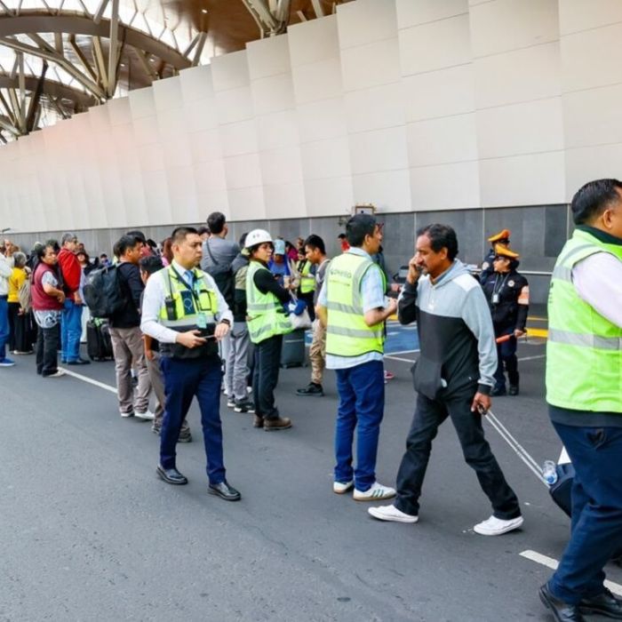 Realizan simulacro de sismo en el AICM; es el segundo de tres ejercicios programados