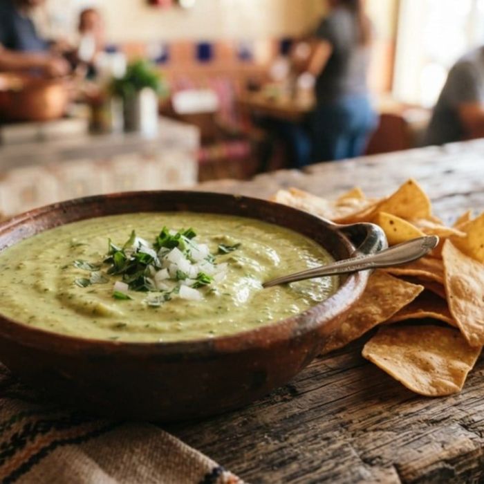 Salsa verde cremosa: receta de guacamole falso con calabacita