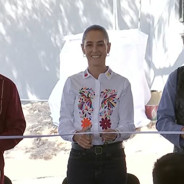 Sheinbaum inaugura plantel de la Universidad Rosario Castellanos en Tecozautla
