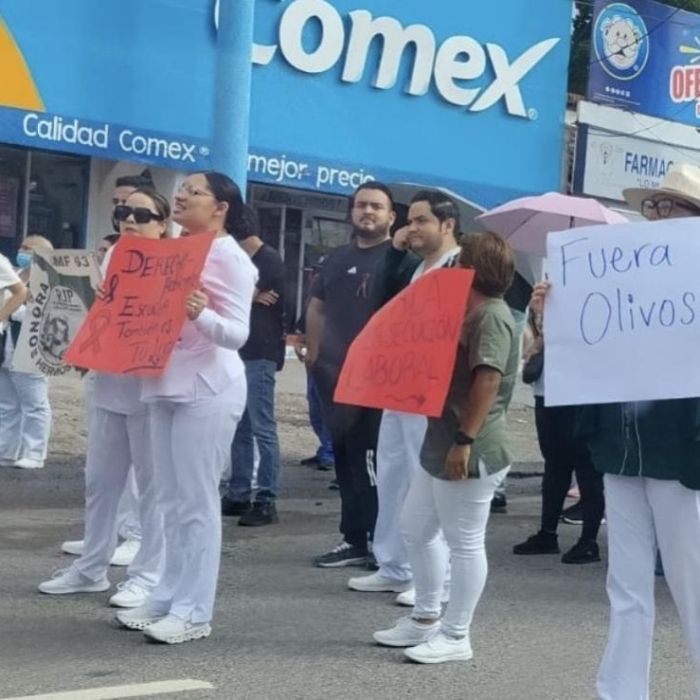 Trabajadores del IMSS protestan en Sonora y Tamaulipas; exigen aumento salarial del 10%
